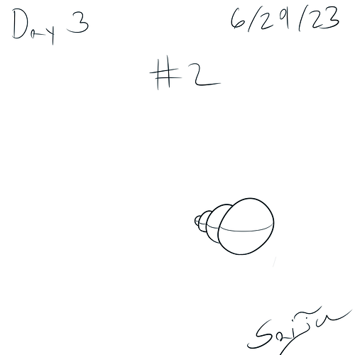 Saiju 30 Day Art Journey - Day 3 - Perspective With Overlaping Circles #2