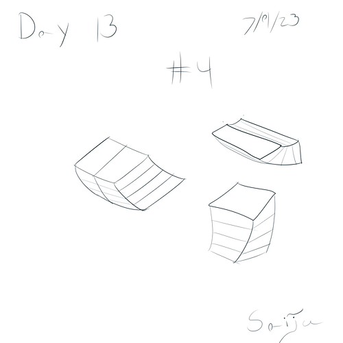 Saiju 30 Day Art Journey - Day 13 - Bendy Cubes #4