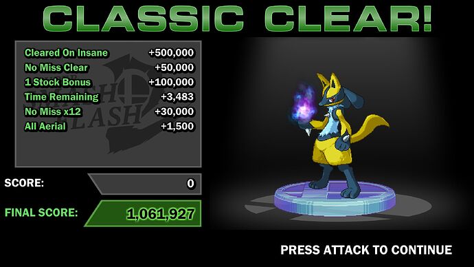 Lucario Insane Classic Clear