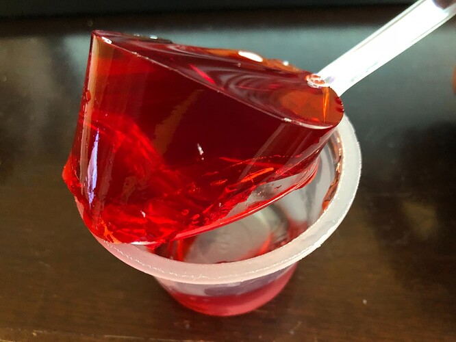 Jello Strawberry Cup