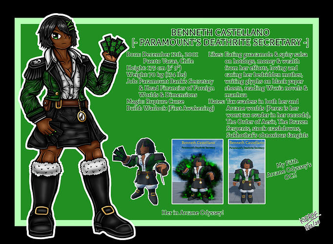 Benneth Castellano - Character Sheet