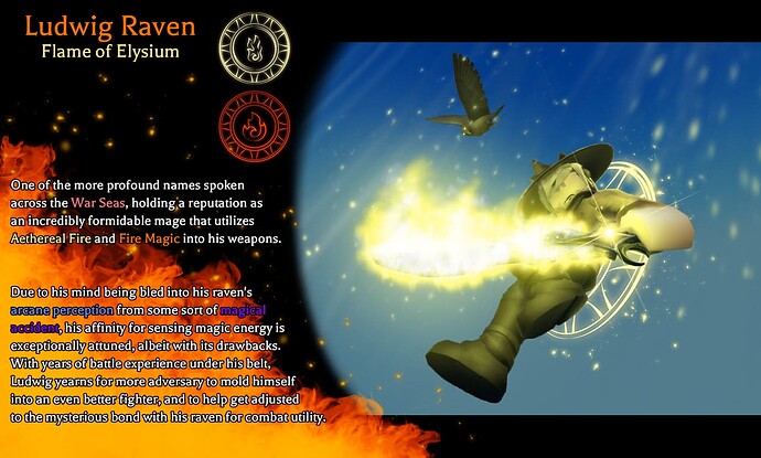 (DocTheWarBird) Ludwig Raven character card