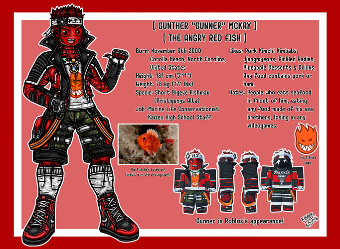 Gunner McKay - Character Sheet CASUAL