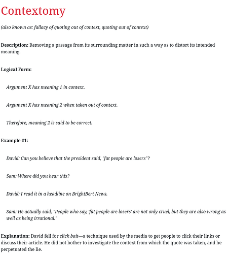 Contextomy