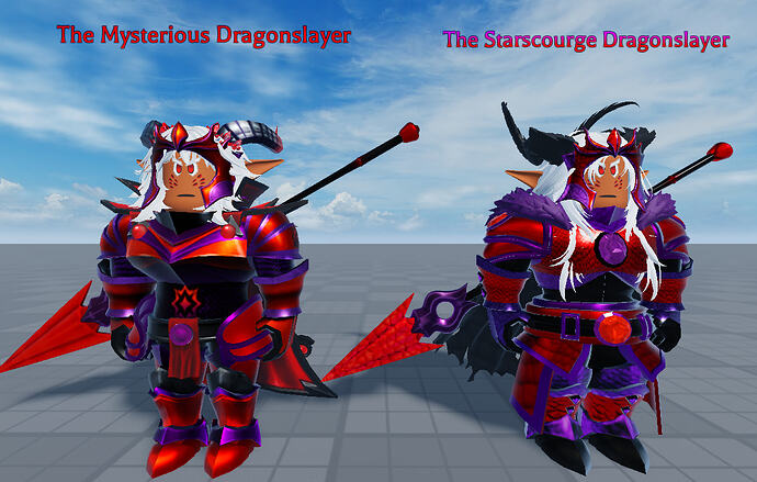Arcane Odyssey - The Starscourge Dragonslayer Comparison