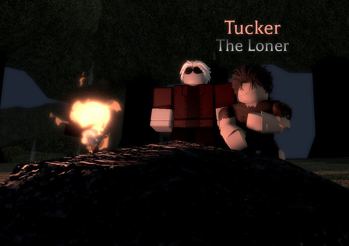 Tucker "mourning" Morden's grave
