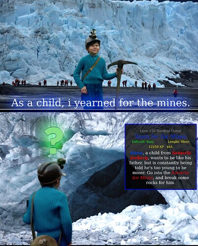 As a child, i yearned for the mines