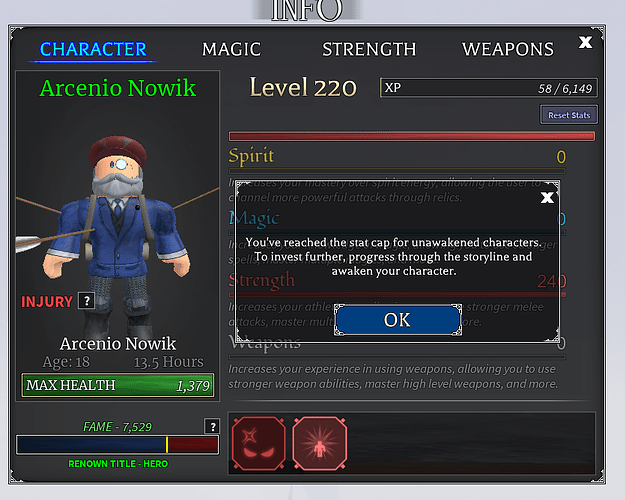 stat cap