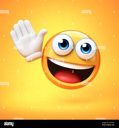 emoji-waving-with-one-hand-isolated-on-yellow-background-good-bye-emoticon-3d-rendering-2CFPKW1