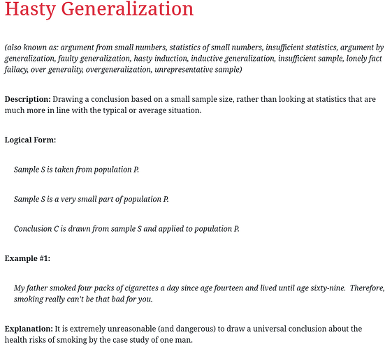 Generalization