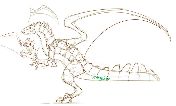 the linework to base the model of
