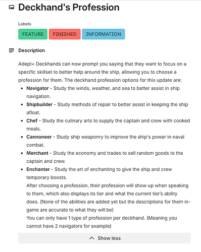 DeckhandsProfession