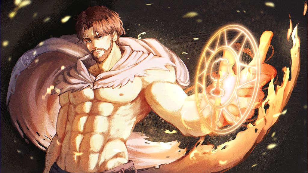 [Edit] Explosion Warlock Commission - Art - Arcane Odyssey