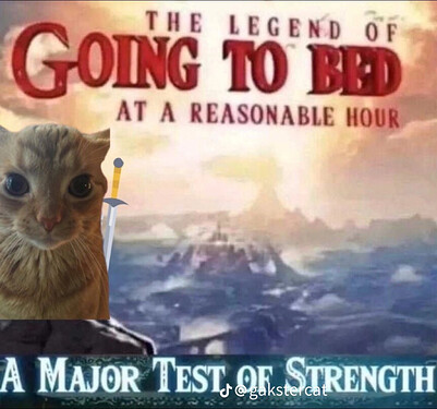 legend of going to bed at a reasonable hour