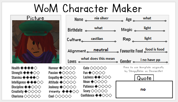 wom character maker nia