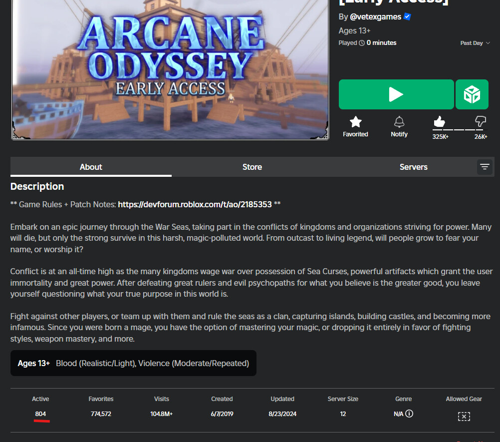 AO with 800 players at this time of day - Game Discussion - Arcane Odyssey