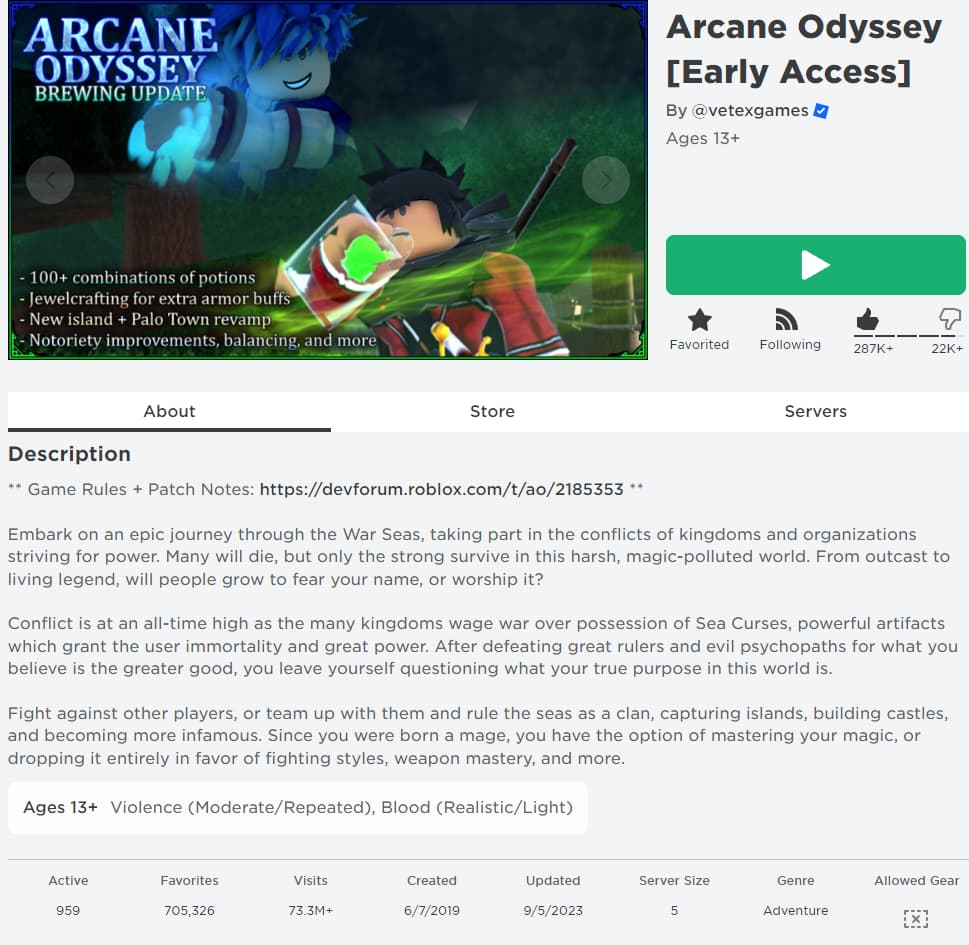 No more Microsoft Roblox - Game Discussion - Arcane Odyssey