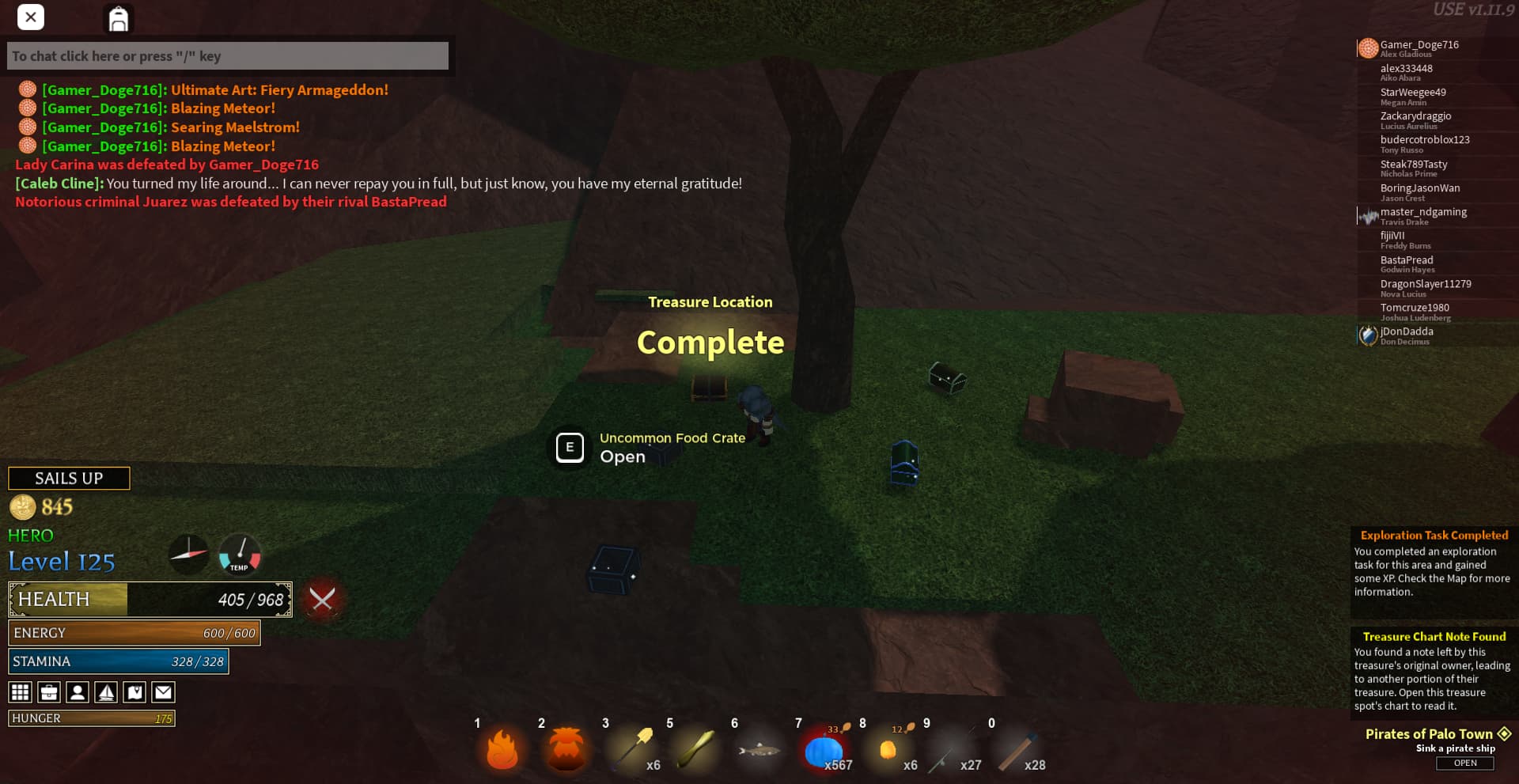 vetex on X: Added treasure charts to Arcane Odyssey that randomly generate  buried treasure and instructions to them, really happy with how this turned  out #Roblox #RobloxDev  / X