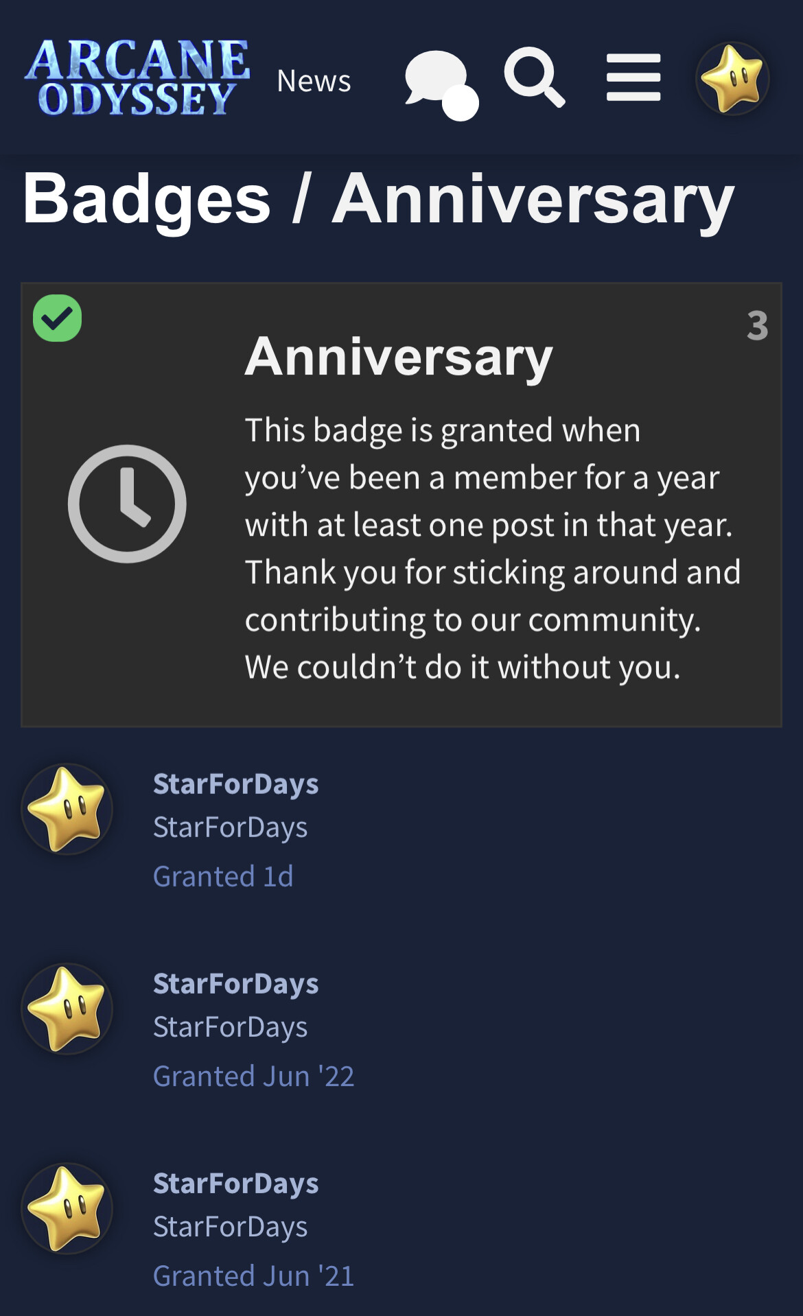 I am now 3 years old - Off Topic - Arcane Odyssey