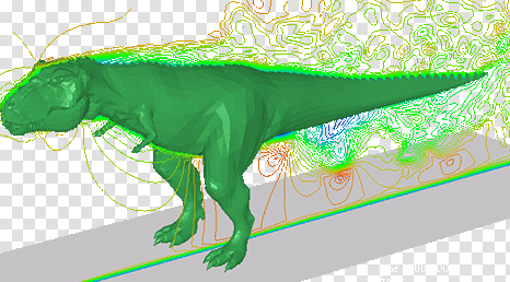 Aerodynamics of a Dinosaur