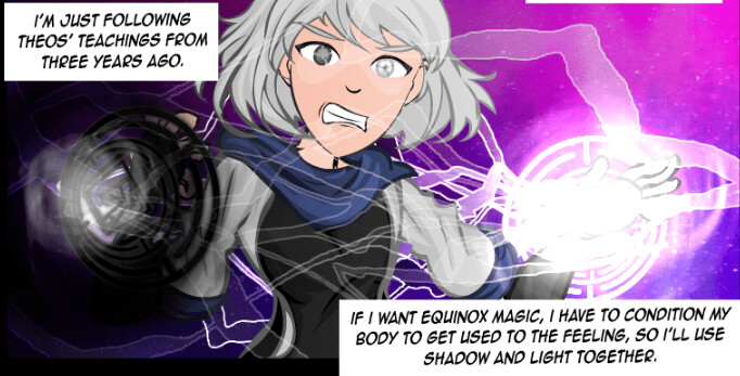 Reference to Juniper from the Arcane Adventures Webtoon? I came across this  dialogue option in the Sky Island Myriad. I'm fairly certain I heard that  its canon that the Arcane Adventure Verse