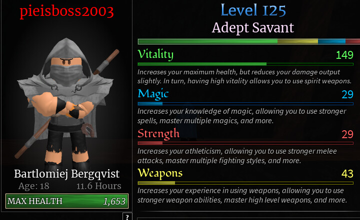 Fighting style stats? (size, speed, ect.) - Game Discussion - Arcane Odyssey