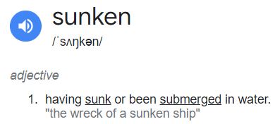 sunken