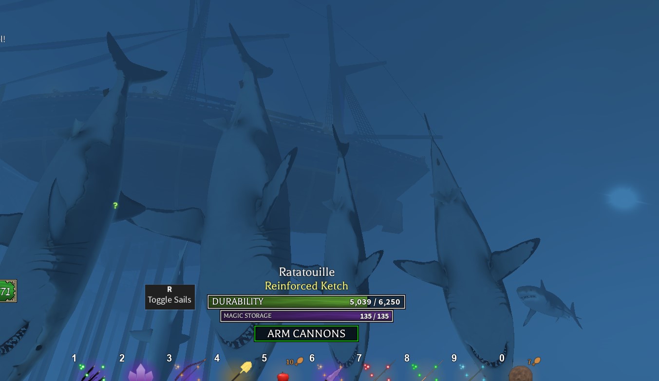 Sharks still spawn fuck ton Game Discussion Arcane Odyssey