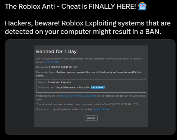 Roblox is Banning All Hackers 