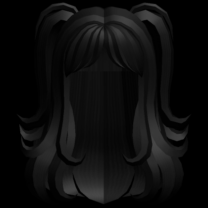 Black Fluffy Messy Boy Hair - Roblox