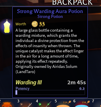 Arcane Odyssey] Gilded Perfect Luck Aura Potion, Luck V