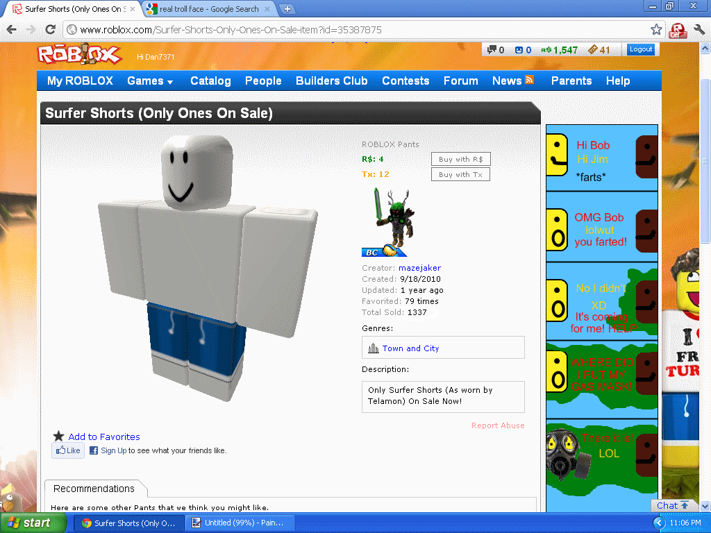 The oldest abandoned page on the roblox website (IT WAS JUST