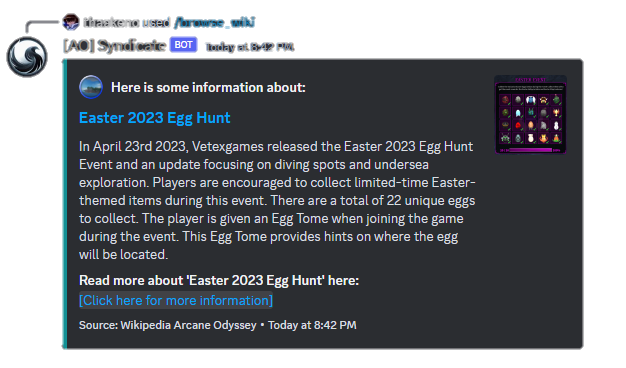 Easter 2023 Egg Hunt, Arcane Odyssey Wiki