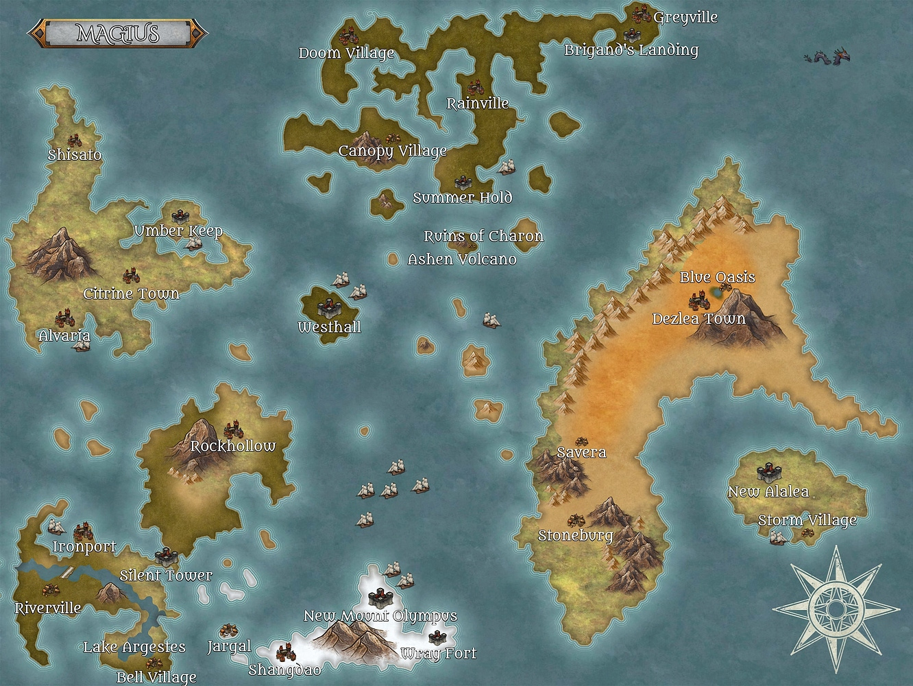 Custom Magius Map - Art - Arcane Odyssey