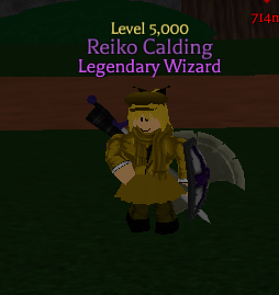 Legendary wizard in game title