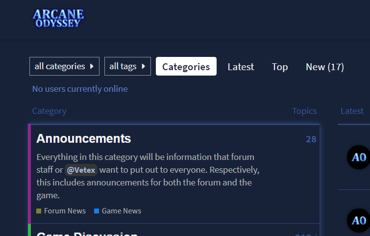 "The forums are super active!" - Off Topic - Arcane Odyssey
