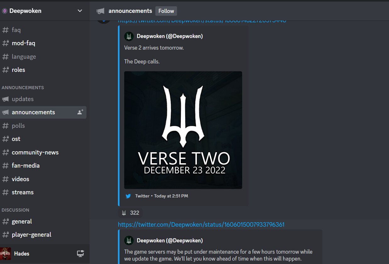 Deepwoken on X: Verse 2 arrives tomorrow. The Deep calls. https