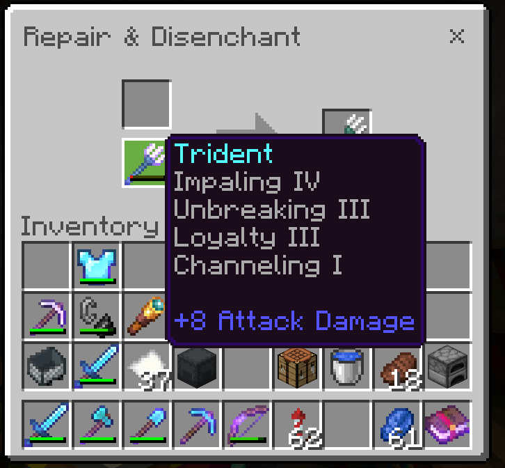 Best Trident enchantments in Minecraft: Loyalty, Riptide, Mending