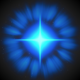 Blue star but brighter