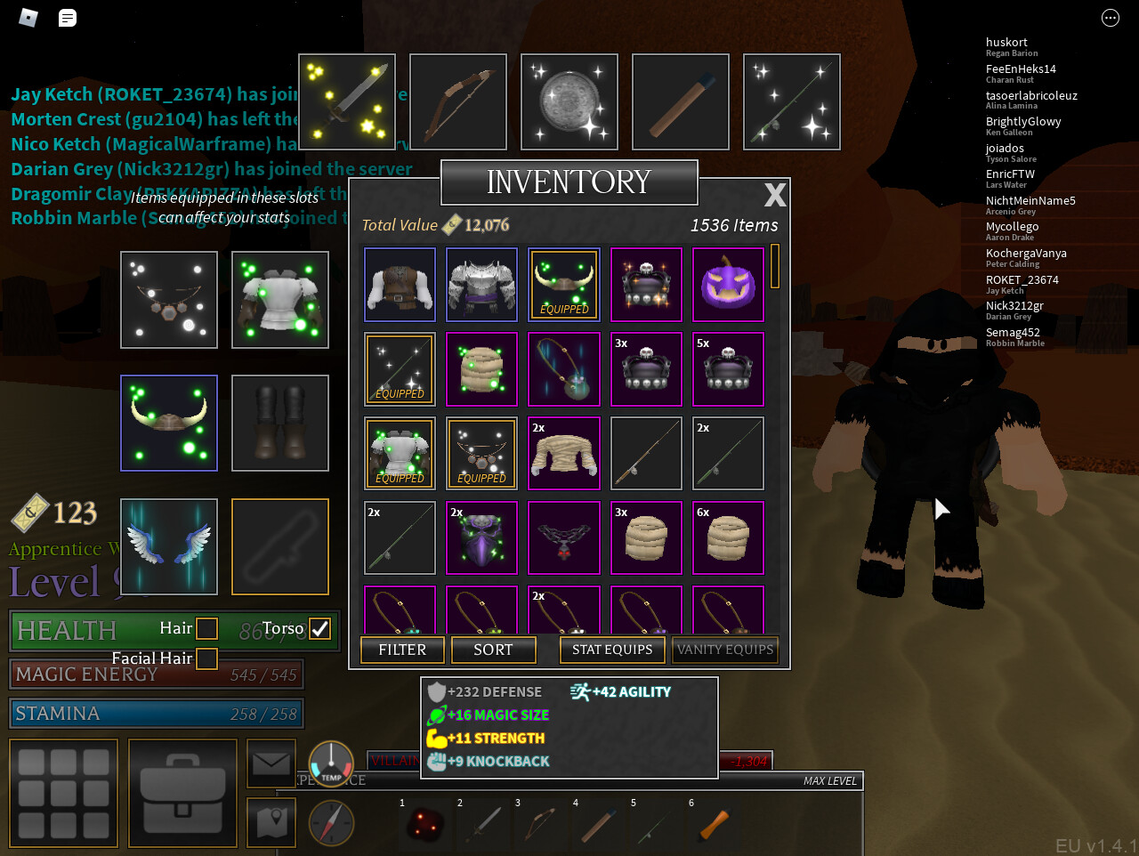 Huskort's SHOP: trading stuff for minotaur axe or sunken sword ...