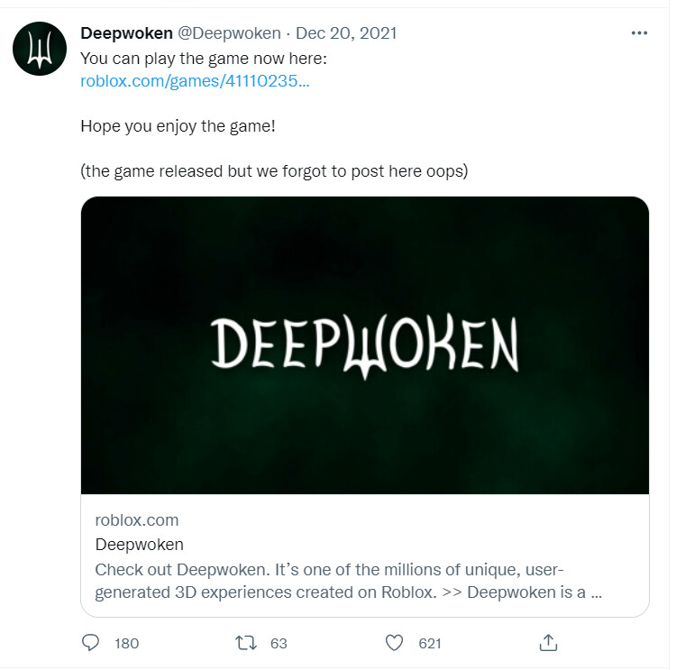 When Did Deepwoken Release