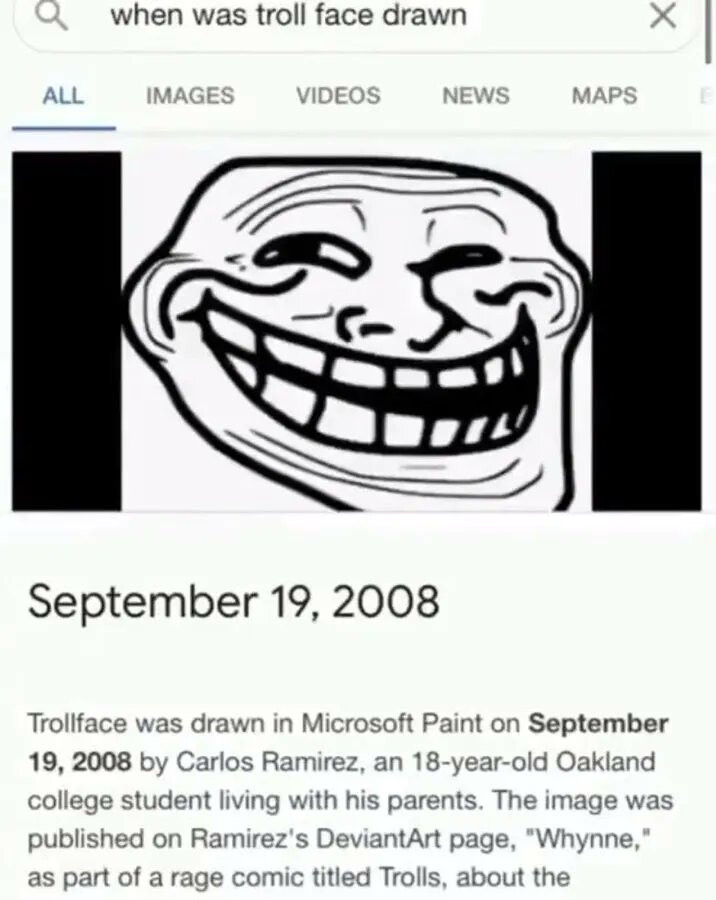 The #TrollFace Meme….Where did it come from?, by Ahni