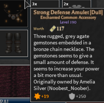 lvl 190 wom amulet