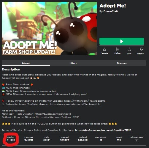 In Roblox, why is Brookhaven getting more plays than Adopt Me? In