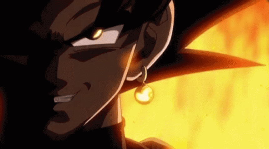 Goku Black evil stare