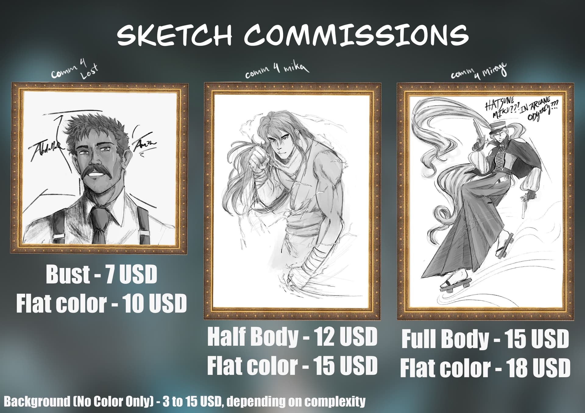 Art Commissions (USD) - Off Topic - Arcane Odyssey