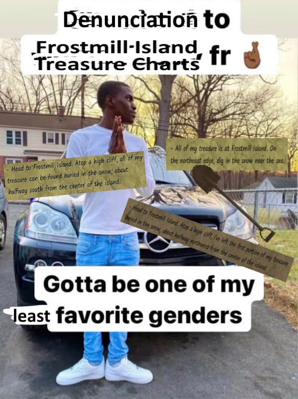 shoutout to frostmill island treasure charts